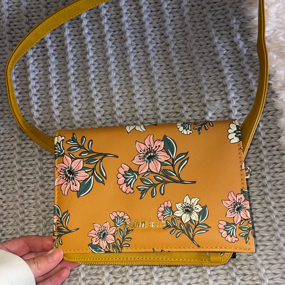 Floral crossbody purse